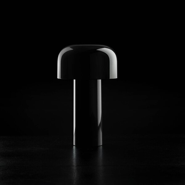 FLOS Lampada LED da tavolo Flos Bellhop, nera, 21 cm, dimmerabile, IP54 dimmerabile, Nero, Soggiorno / Sala da pranzo, Plastica, Design