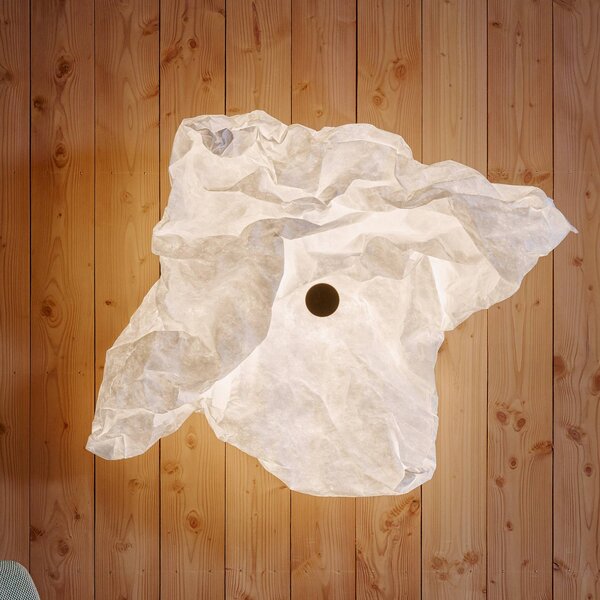 FLOS Applique da parete Maap W1, dimmerabile, Bianco / Opale, Soggiorno / Sala da pranzo, Tessuto / Stoffa / Seta, Design, Applique