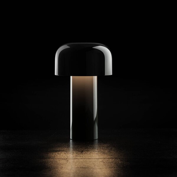 FLOS Lampada LED da tavolo Flos Bellhop, nera, 21 cm, dimmerabile, IP54 dimmerabile, Nero, Soggiorno / Sala da pranzo, Plastica, Design