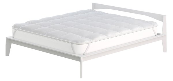 Topper Matrimoniale Trapuntato 300 gr/mq con Elastici Fancy Bianco