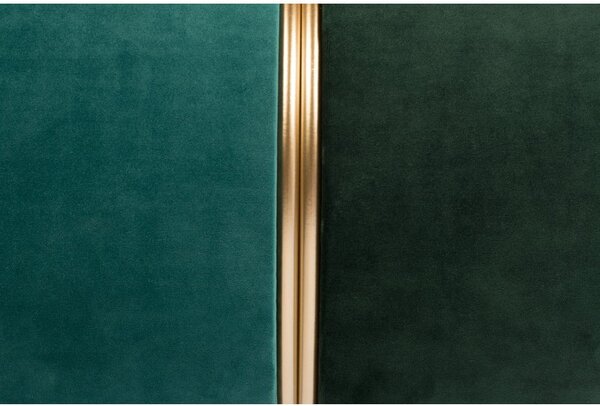 Poggiapiedi verde/turchese con rivestimento in velluto Bubbly – White Label