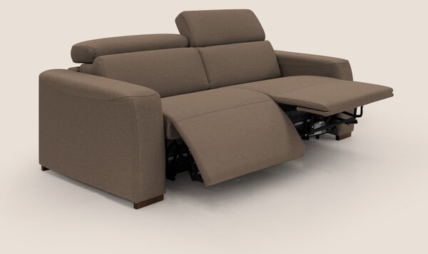 Poseidon divano letto + relax elettrico in tessuto smacchiabile imperm