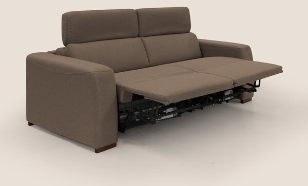 Poseidon divano letto + relax elettrico in tessuto smacchiabile imperm