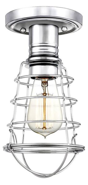 Lampada da soffitto Mixon, cromo lucido, 1xE27x60W, metallo, dimensioni: 27,1x14,5x13,5 cm, IP20, Quoizel