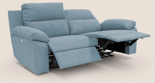 Romeo Divano relax con recliner elettrico in morbido tessuto impermeab