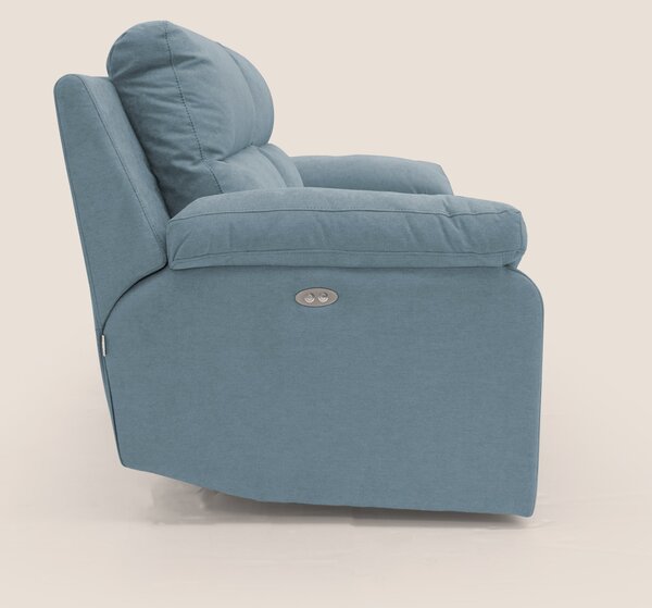 Romeo Divano relax con recliner elettrico in morbido tessuto impermeab