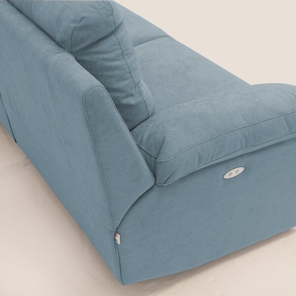 Romeo Divano relax con recliner elettrico in morbido tessuto impermeab