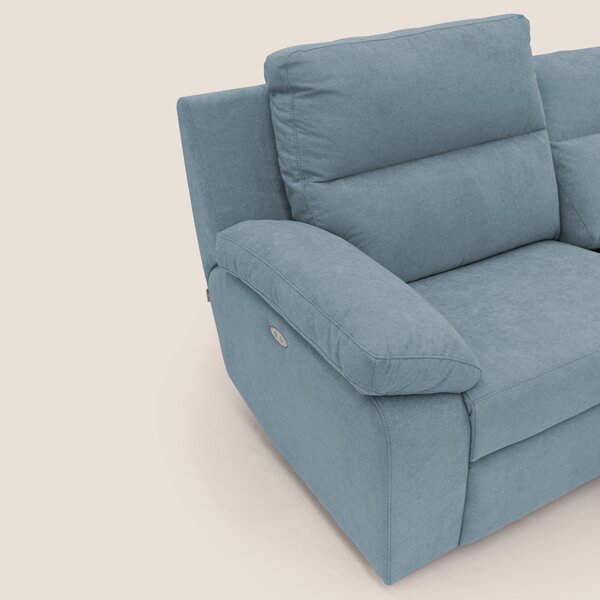 Romeo Divano relax con recliner elettrico in morbido tessuto impermeab