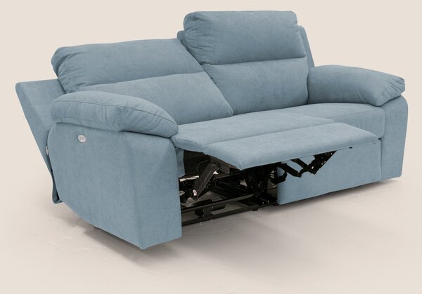 Romeo Divano relax con recliner elettrico in morbido tessuto impermeab