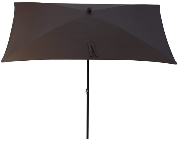 Ombrellone da Giardino 2,4x1,5 m Palo Ø27 mm in Acciaio Maffei Kronos Tortora