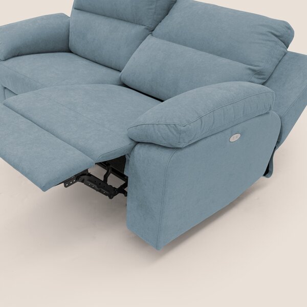 Romeo Divano relax con recliner elettrico in morbido tessuto impermeab
