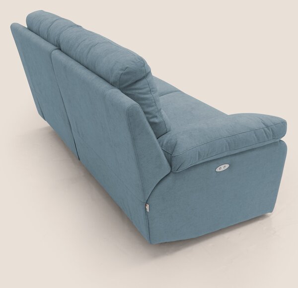 Romeo Divano relax con recliner elettrico in morbido tessuto impermeab