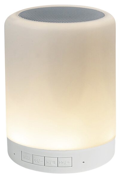 Lampada Touch Wireless con Speaker Cassa Integrata e Led Kooper Bianca