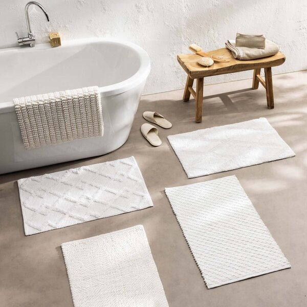 Tappetino per il bagno color crema 50x80 cm Lois – douceur d'intérieur