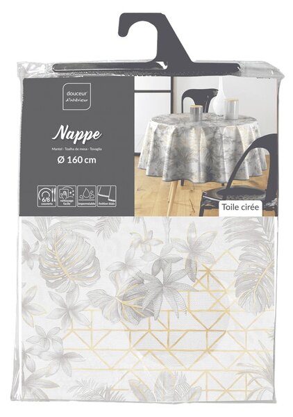 Tovaglia adatta per pulizia con panno umido ø 160 cm Coconut – douceur d'intérieur