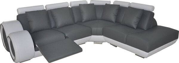 Divano angolare divano in pelle suite angolare paesaggio tappezzeria design soggiorno forma L