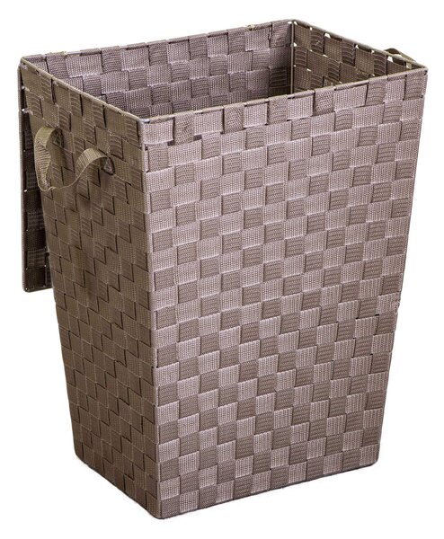 Cesto Portabiancheria in poliestere tortora rettangolarecm 40x30xh53