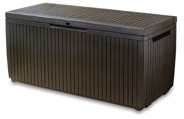 Baule Cassapanca da Esterno 123x57x54 cm in Resina Keter Springwood Marrone
