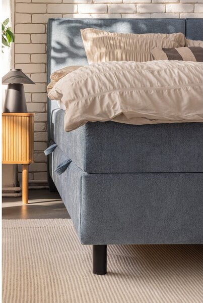 Letto boxspring blu con contenitore 180x200 cm Elva Bold – Bonami Selection