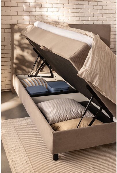 Letto boxspring blu con contenitore 160x200 cm Elva Bold – Bonami Selection