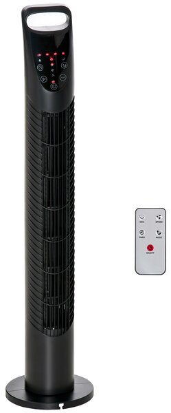 Ventilatore a Colonna Oscillante e Telecomando Flush