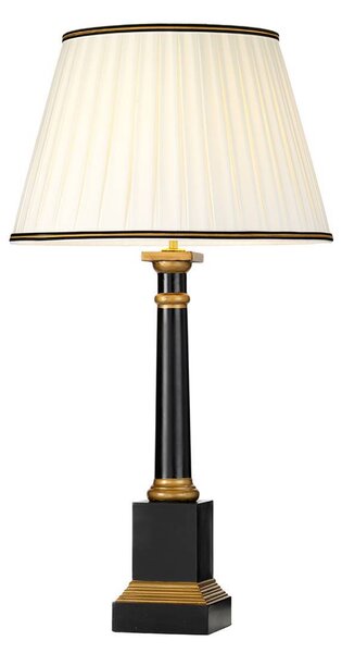 Lampada da tavolo in legno nero oro 55 cm Peronne E27 60W Lightbox del designer