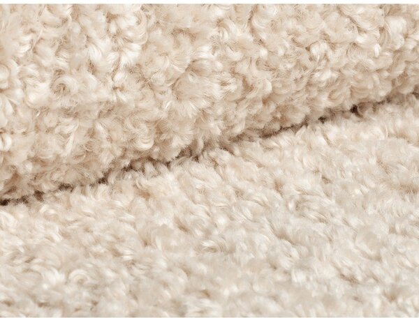 Divano componibile beige in tessuto bouclé 188 cm Bellis - Micadoni Home