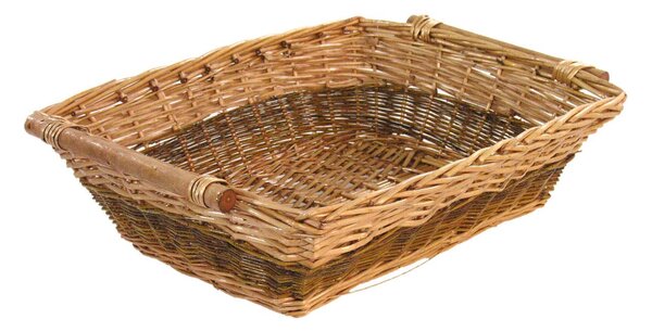Cesta bassa grezza Rettangolare cm 58x48xh18