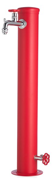 Fontana da Giardino con Doppio Rubinetto Belfer 42/ARRF Rosso