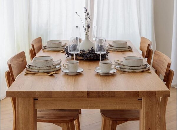 Tavolo allungabile rovere massello da 140 cm a 230 cm GROSSI