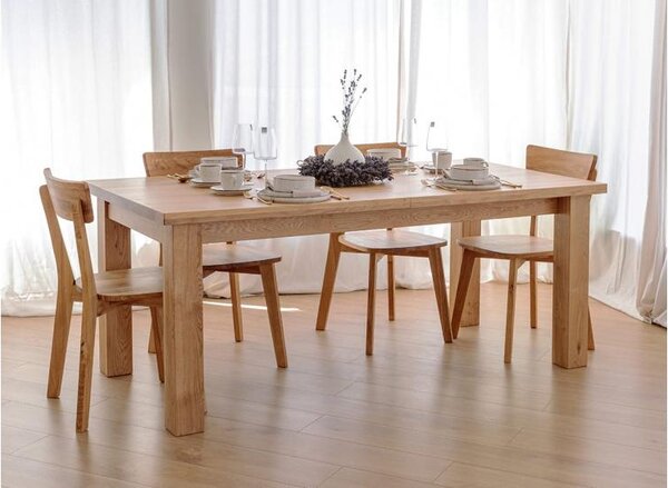Tavolo allungabile rovere massello da 140 cm a 230 cm GROSSI