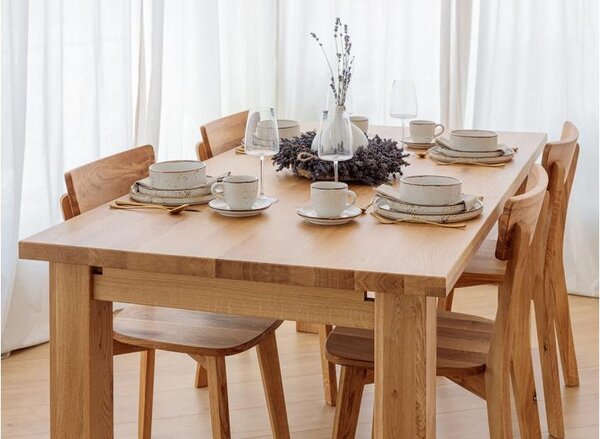 Tavolo allungabile rovere massello da 140 cm a 230 cm GROSSI