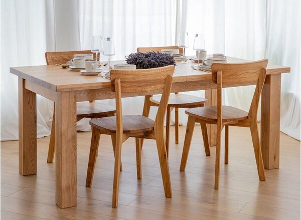 Tavolo allungabile rovere massello da 140 cm a 230 cm GROSSI