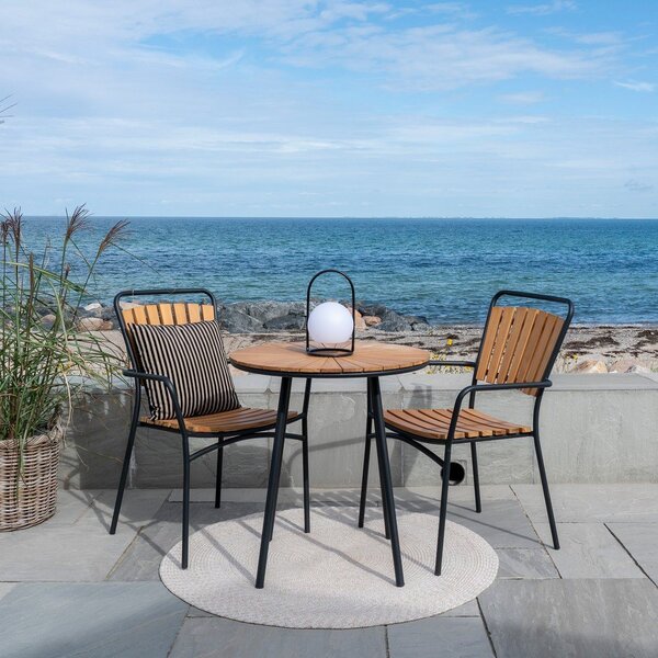 Tavolo da pranzo da giardino rotondo in teak massiccio ø 70 cm Cleveland – House Nordic