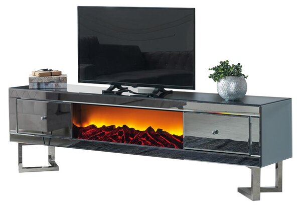 Credenza camino elettrica Credenza camino media rtv lavagna porta tv