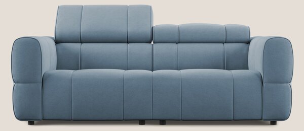 Giotto Divano modulare con opzione relax elettrico in microfibra effet