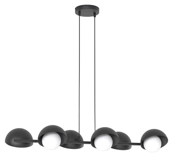 Lampada a sospensione BOOM bianco e nero 6xG9x15W in metallo, dimensioni: 120x88x32 cm, IP20, Emibig