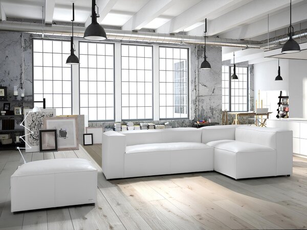 XXL divano angolare divano angolare 100% ITALIA LEDER divano divano imbottito divani design