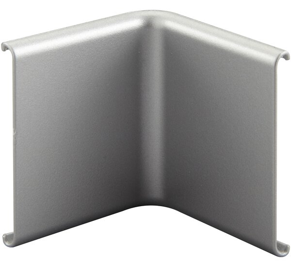 Connettore angolo interno per profilo strisce led, grigio / argento, 2 pezzi