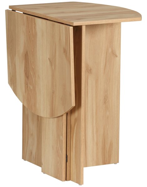 Tavolo da Pranzo Pieghevole Salvaspazio 90x60x74 cm in Legno Quercia