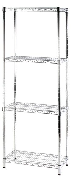 Scaffale 4 Ripiani 60x35x168 cm in Metallo Cromato Tosini