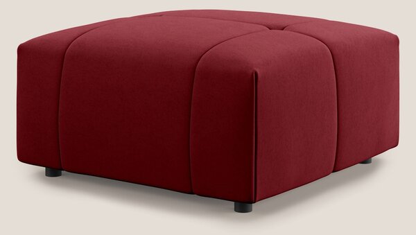 Giotto pouf in morbida microfibra effetto velluto impermeabile idrorep