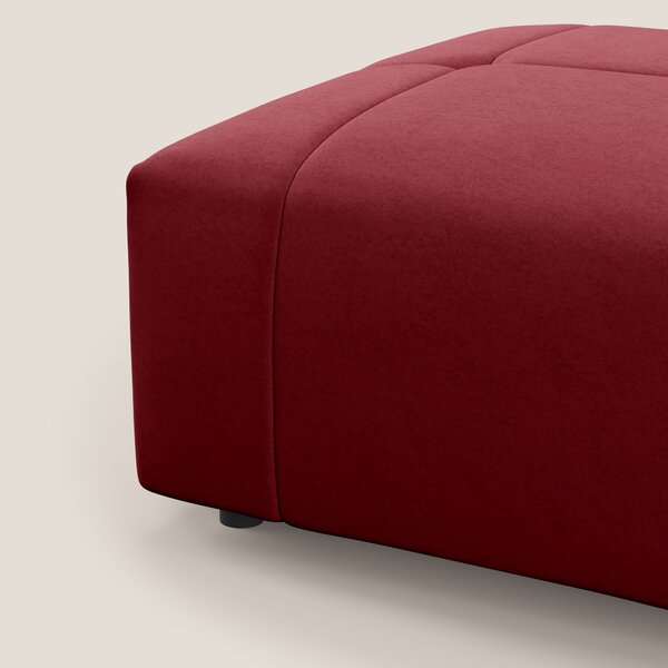 Giotto pouf in morbida microfibra effetto velluto impermeabile idrorep