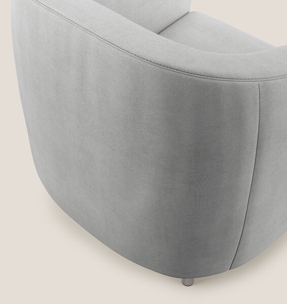 Sally Poltroncina in tessuto morbido impermeabile T02 grigio chiaro
