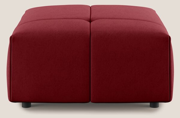 Giotto pouf in morbida microfibra effetto velluto impermeabile idrorep