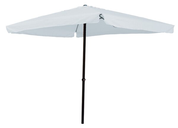 Ombrellone Quadrato da Giardino 3x3 m Palo Ø48 mm Struttura in Acciaio Esterno Bianco