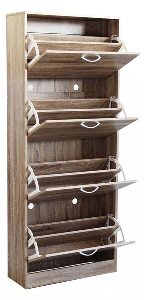 Scarpiera Wendy 60x24x150 h cm in Legno Naturale
