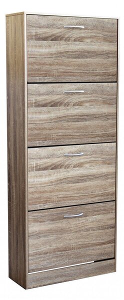 Scarpiera Wendy 60x24x150 h cm in Legno Naturale