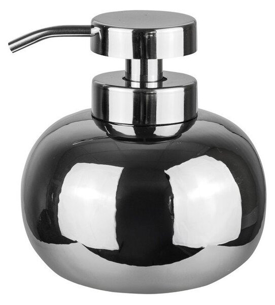 Dispenser per sapone argentato in ceramica 200 ml Lotus – Mette Ditmer Denmark