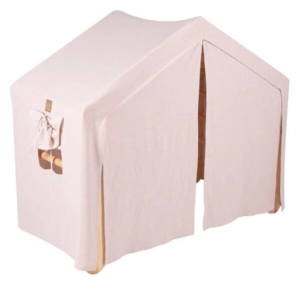 Pikler triangolo montessori rosa/di colore naturale in pino massiccio 112x61x94 cm Montessori – Meowbaby